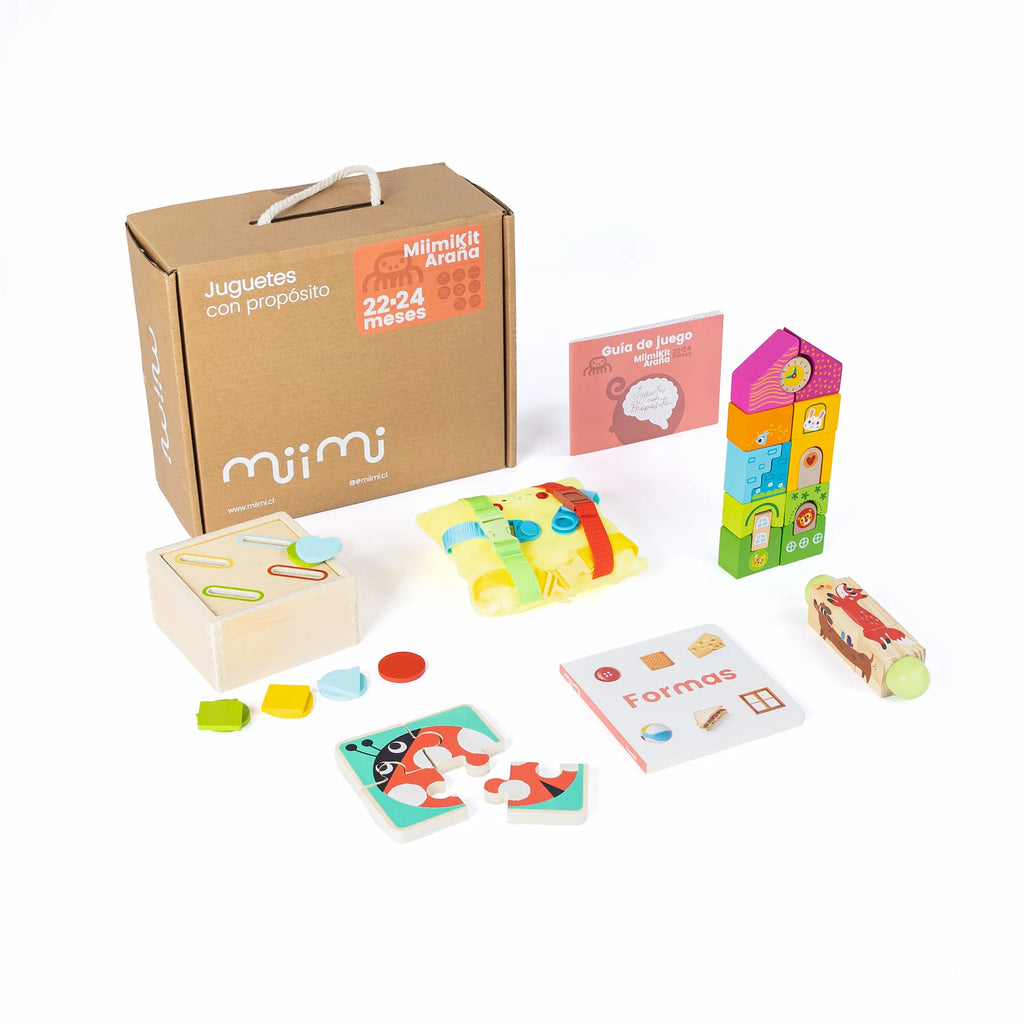 MiimiKit Araña | Kit de estimulación 22-24 meses