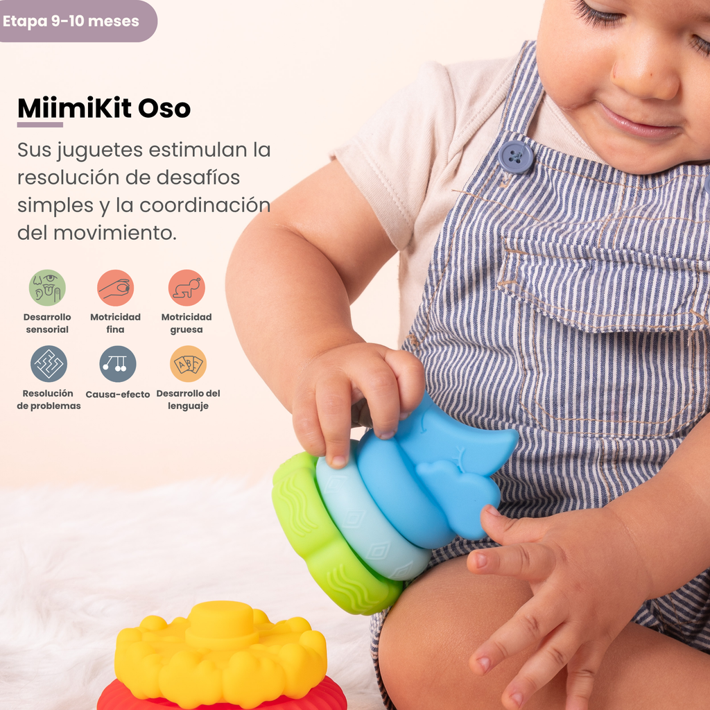 MiimiKit Oso | Kit de estimulación 9-10 meses