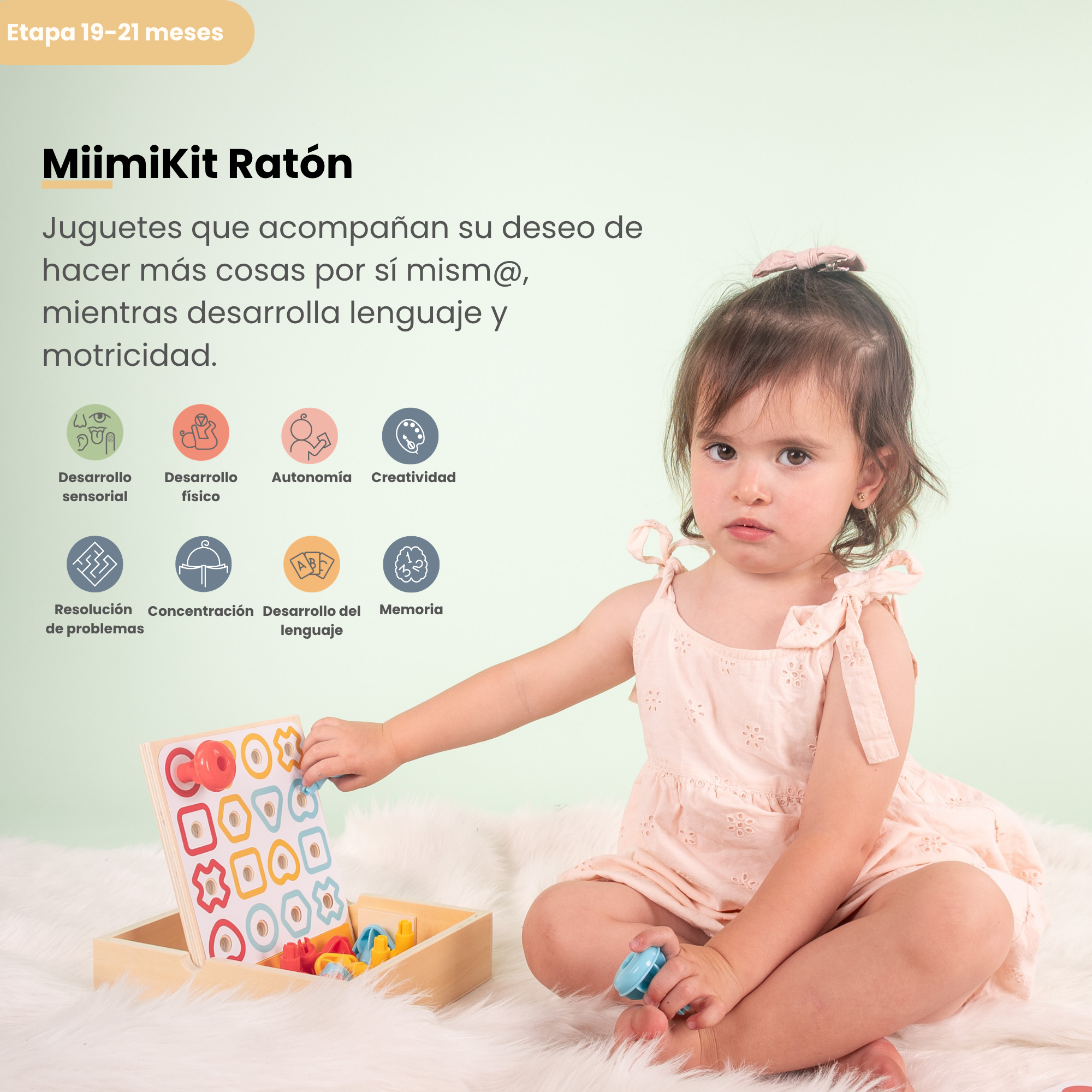 MiimiKit Ratón | Kit de estimulación 19-21 meses