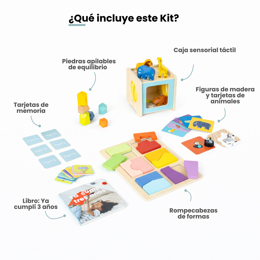 MiimiKit Elefante | Kit de estimulación 31-36 meses