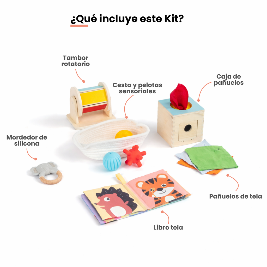 MiimiKit Cangrejo | Kit de estimulación 5-6 meses