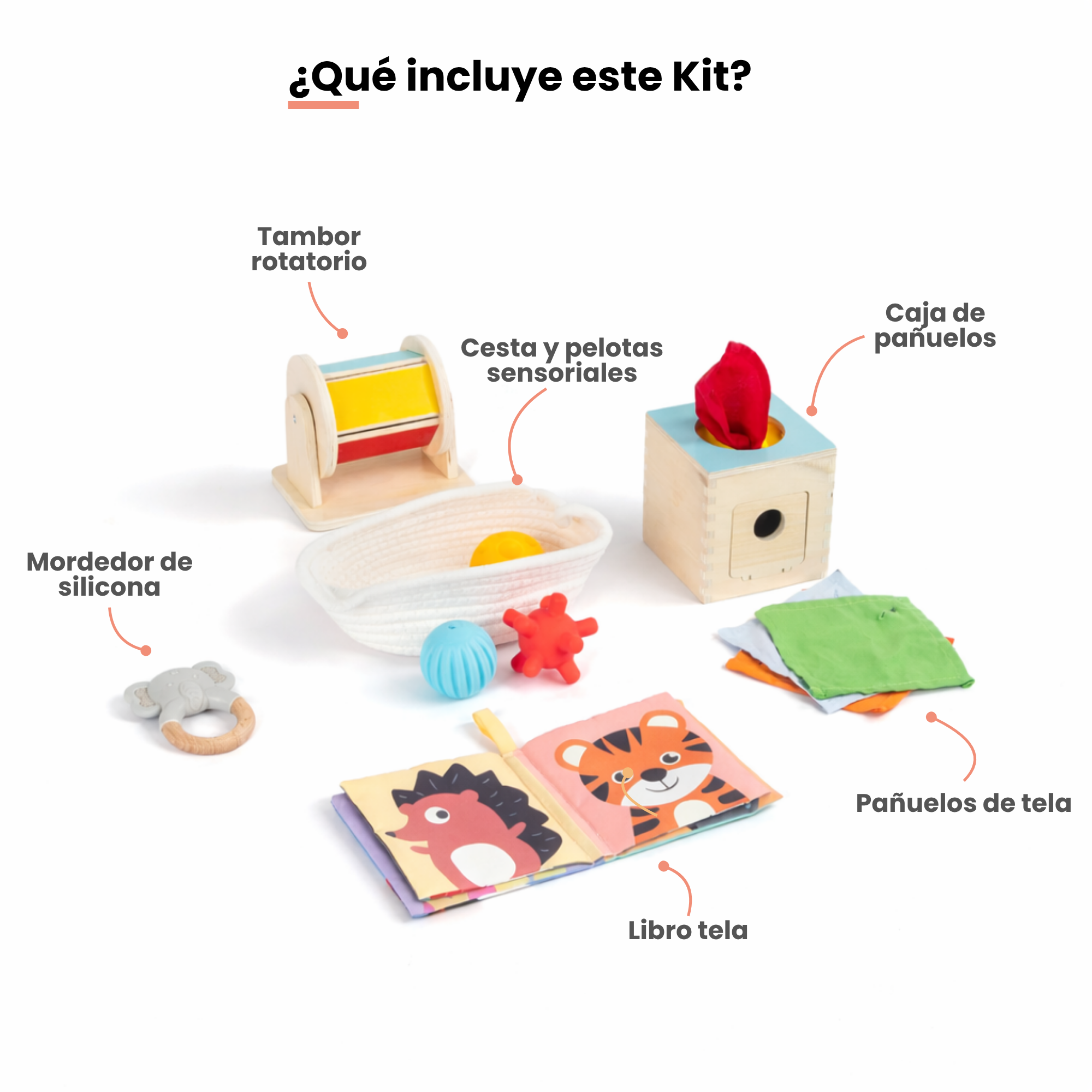 MiimiKit Cangrejo | Kit de estimulación 5-6 meses