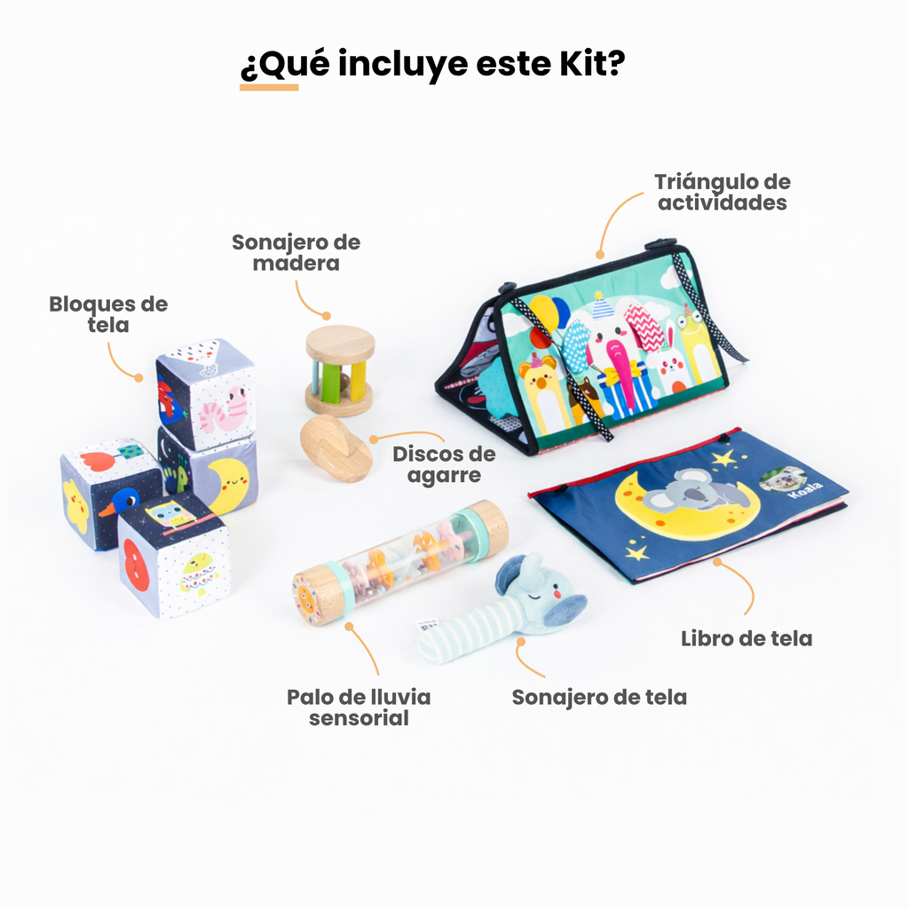 MiimiKit Oruga | Kit de estimulación 3-4 meses