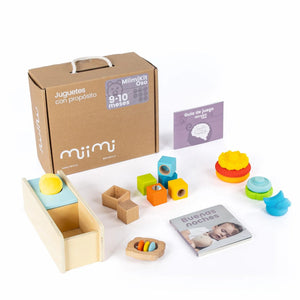 MiimiKit Oso — kit de estimulación para bebés de 9 a 10 meses